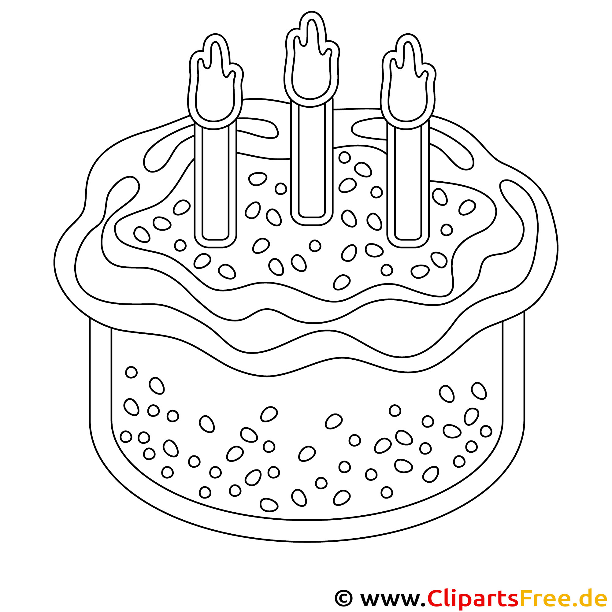 Geburtstag Ausmalbild gratis als PDF
