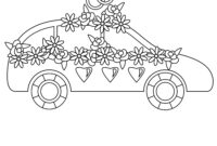 hochzeitsauto bilder zum ausdrucken