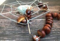 basteln mit kastanien