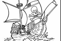 piratenschiff ausmalbild