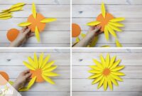 sonnenblume basteln vorlage zum ausdrucken
