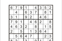 sudoku drucken sehr schwer