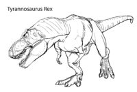 malvorlage tyrannosaurus rex