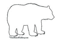 bär schablone zum ausdrucken bär schablone zum ausdrucken
