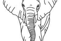elefant zum ausmalen