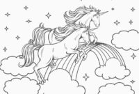 ausmalbilder einhorn mit regenbogen ausmalbilder einhorn mit regenbogen