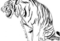 tiger malvorlage einfach