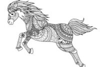 pferde ausmalbilder für erwachsene