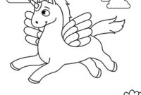 ausmalbilder fliegendes einhorn
