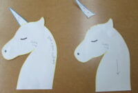 schablone einhorn kopf bastelvorlage