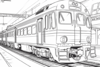 bahnhof ausmalbild bahnhof ausmalbild