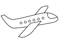 vorlage flugzeug malen