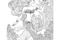 ausdrucken meerjungfrau ausmalbild