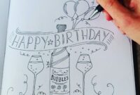 geburtstag zeichnen einfach