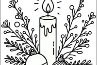 ausmalbilder kerzen
