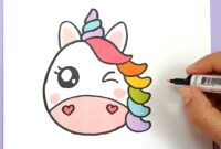 einhorn leicht malen einhorn leicht malen