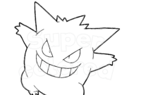 gengar ausmalbild gengar ausmalbild