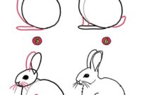 hase malen einfach kinder