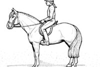 bild zum ausmalen pferd