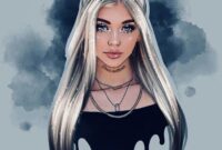 mädchenkopf zeichnen