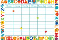 stundenplan-vorlage zum ausdrucken