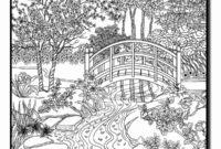 ausmalbilder für erwachsene landschaften