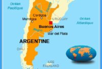 argentine sur la carte argentine sur la carte