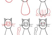 katzen leicht malen