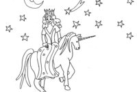 ausmalbilder prinzessin pferd