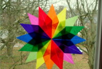 fensterbilder sterne basteln