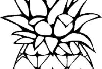 ananas ausmalbild
