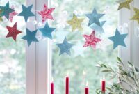 fensterbild sterne basteln