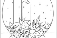 ausmalbilder schneekugel