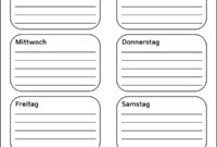 wochenplan ausdrucken