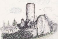 burg malen einfach burg malen einfach