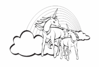 ausmalbilder regenbogen einhorn ausmalbilder regenbogen einhorn
