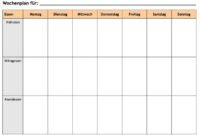 druckvorlage wochenplan vorlage druckvorlage wochenplan vorlage