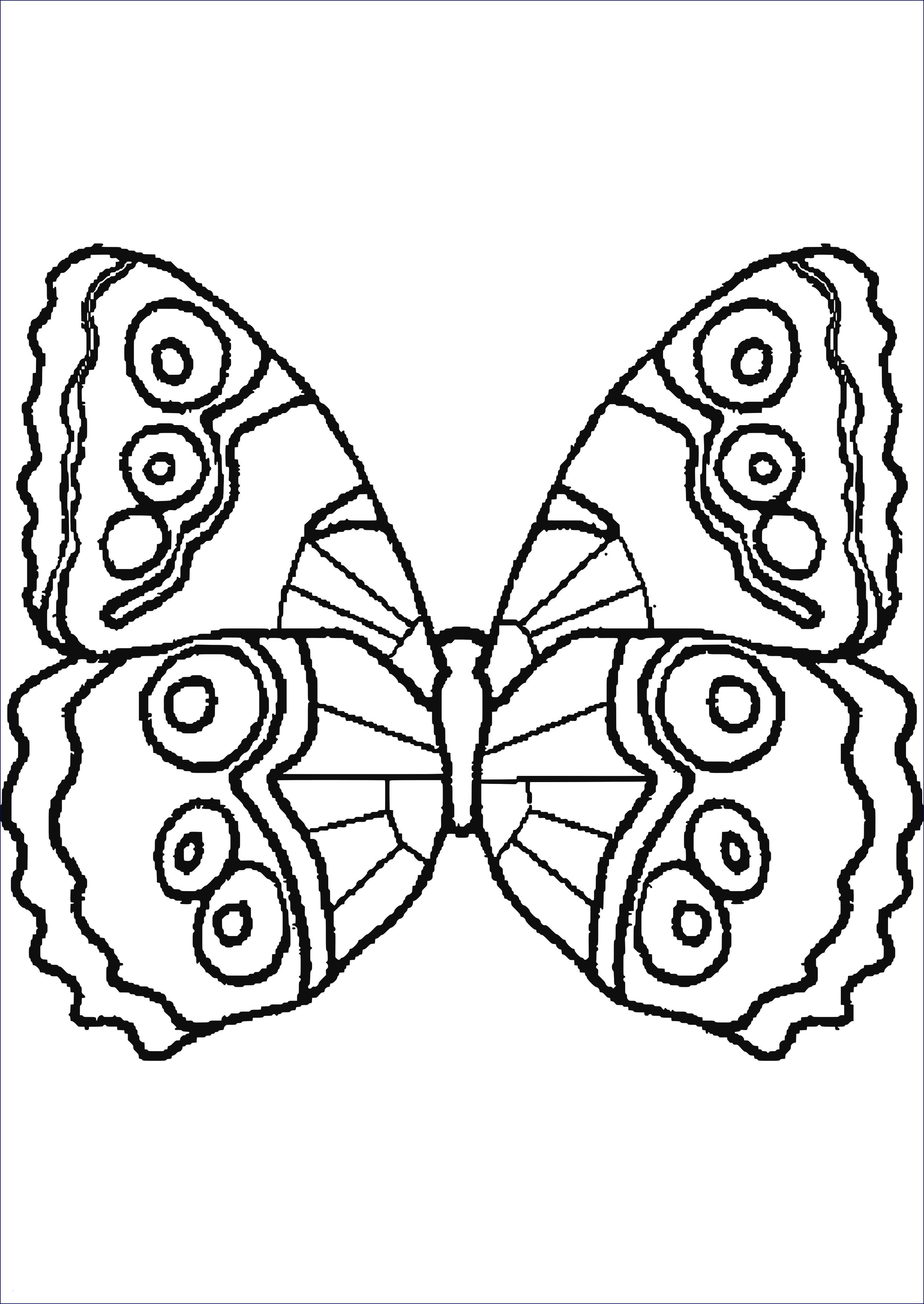 Ausmalbilder Schmetterling Einfach - Malvorlagen