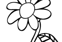 blume ausmalbild einfach