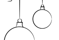 malvorlage weihnachtskugel