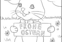 frohe ostern ausmalbild
