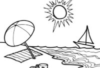 strand ausmalbild strand ausmalbild