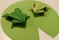 origami anleitung frosch