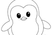 malvorlage pinguin