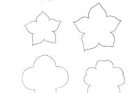 bastelvorlage blume zum ausdrucken