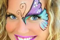 schmetterling gesicht malen