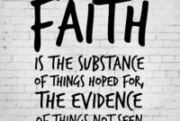 scripture faith is the substance kjv