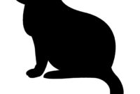 katze silhouette zum ausdrucken
