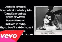 dangerous woman lyrics ariana grande
