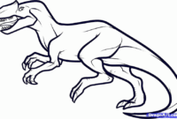 t rex ausmalen